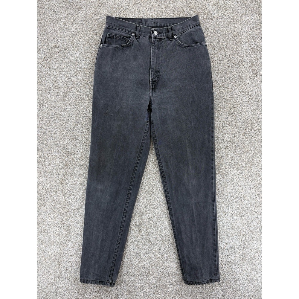 Vintage Jordache Basics High Rise‎ Taper Jeans Women's 12 Gray Denim USA 80s-90s